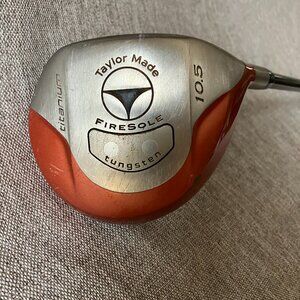RH Taylor Made Firesole Tungsten 10.5° Titanium Driver S-90 Stiff Golf Club